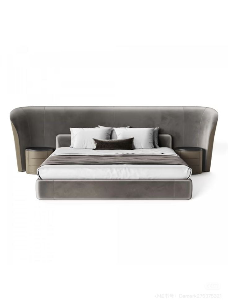 Aura Wing Upholstered Bed