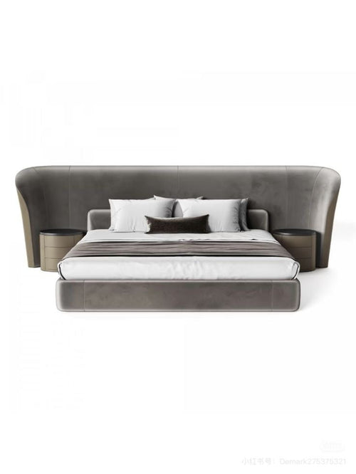 Aura Wing Upholstered Bed