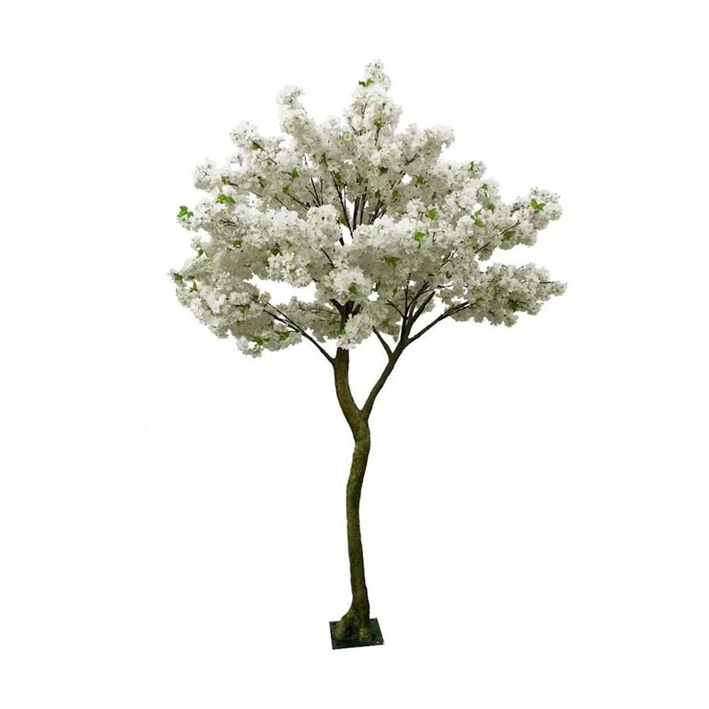 Nexa 24 inches white stone with cream blossom tree