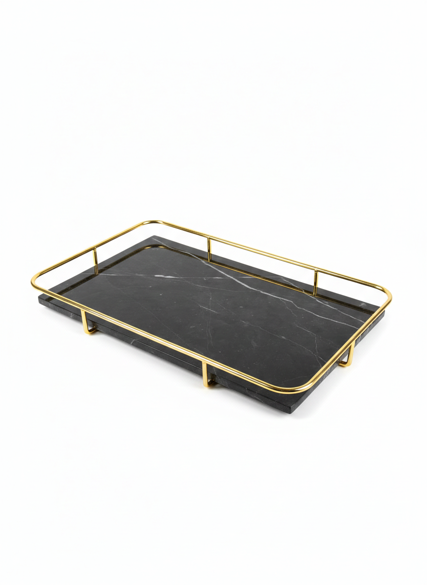 Black Marble Tray