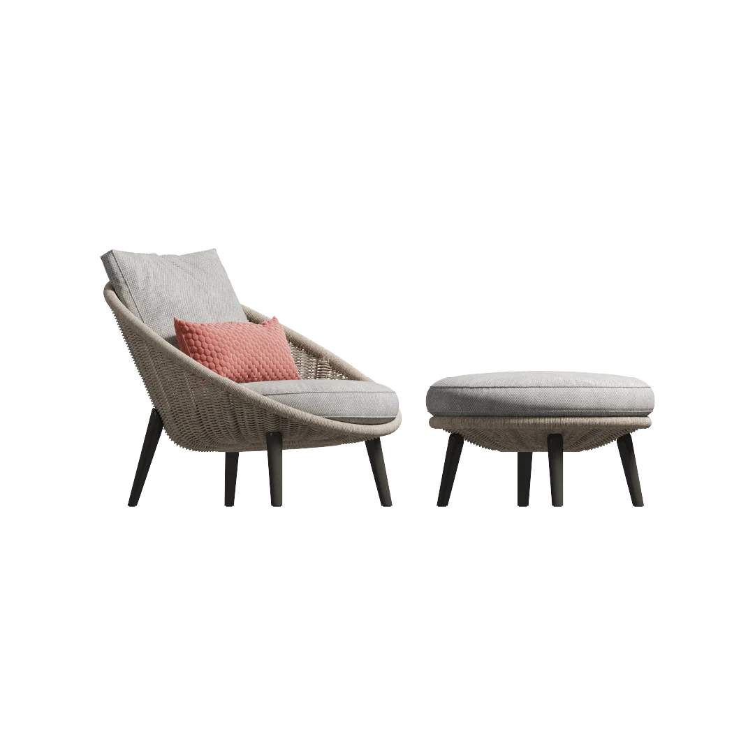 Lido Cord Outdoor Lounge Armchair