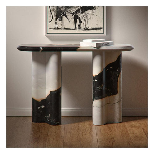 Geometric Black Console