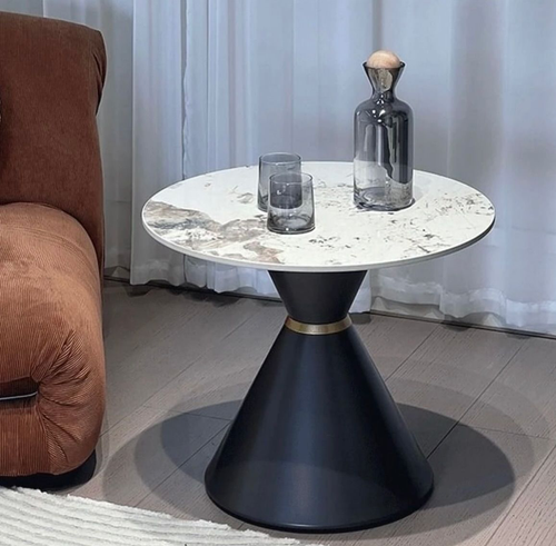 Black Cone Base Coffee Table
