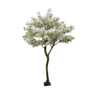 Nexa 24 inches white stone with cream blossom tree