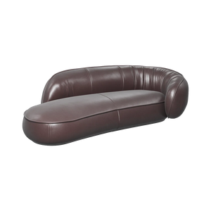 Julep Sofa | Curved Leather Sofa