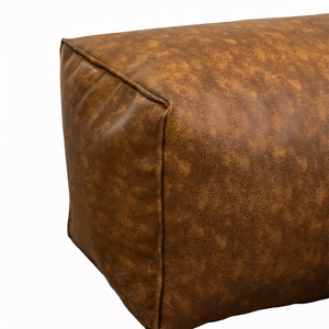 Loaf Leatherite Bean Bag with Footrest Halloween Yellow (Three Piece Set)