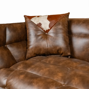 ALANYA Rome Zh 1000 Micro Fiber Leather Single pocket Spring + ottoman 42x 42