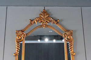 Leaf Style Gold Mirror