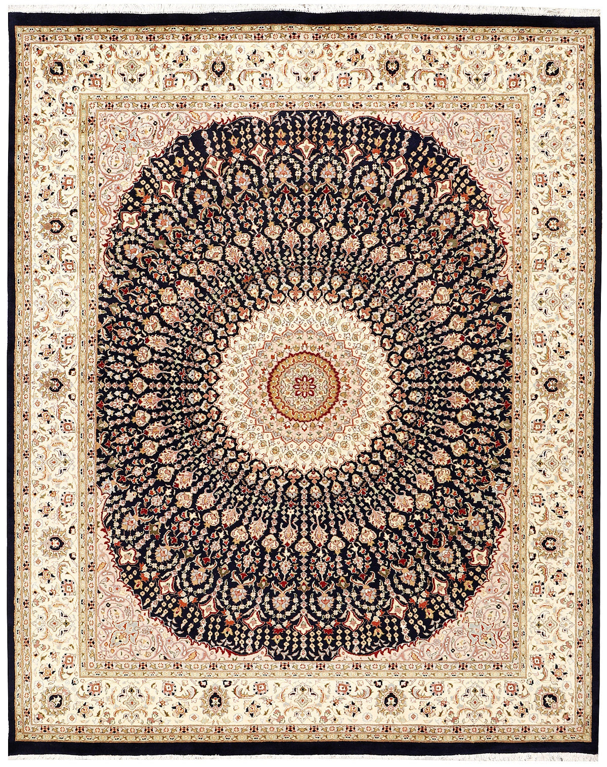 Dome (Navy Blue & Beige)