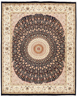 Dome (Navy Blue & Beige)