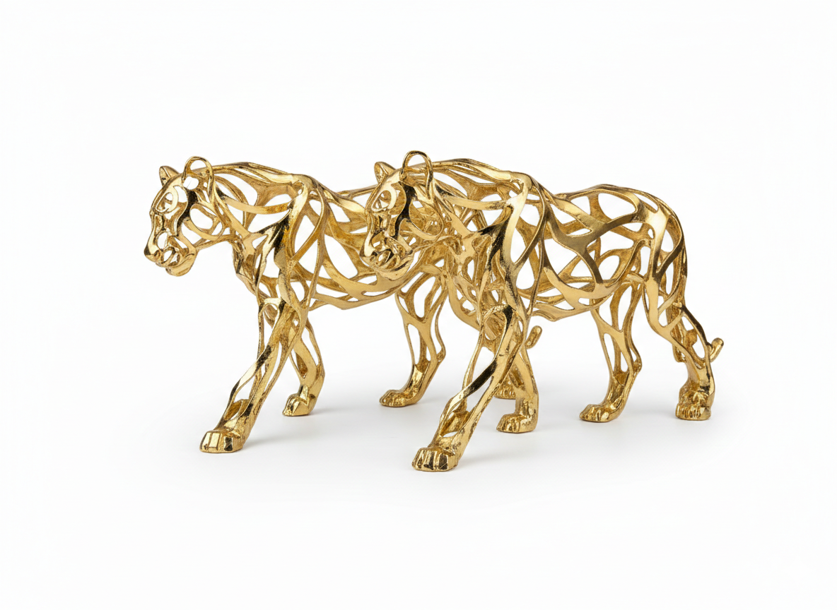 Tiger Gold Decoration (Set of 2)