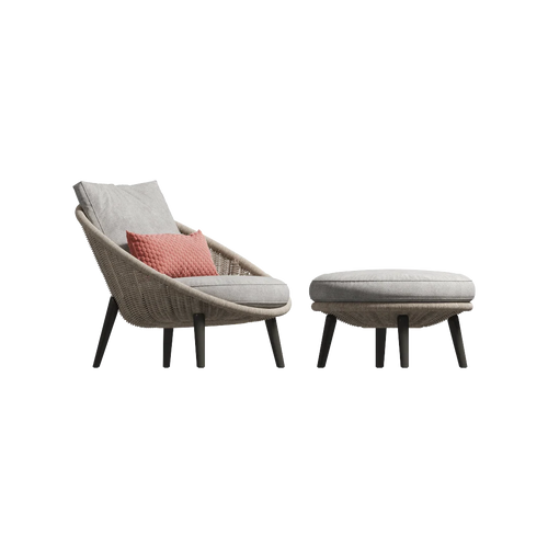 Lido Cord Outdoor Lounge Armchair