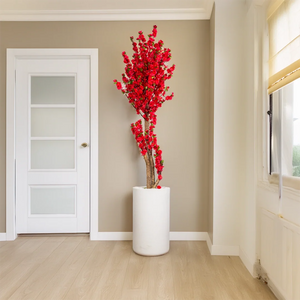 Heaven 24 inch white stone with pink blossom 6 feet