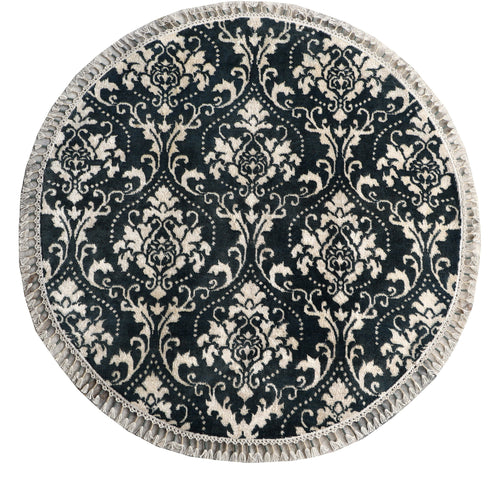 Round Abstruct Art Rug