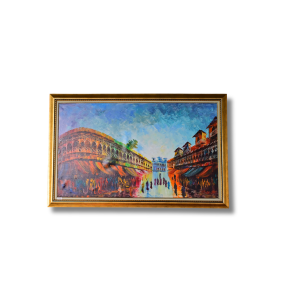 Old Lahore oil painting