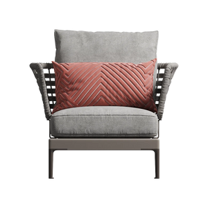 Patio Armchair with Ottoman